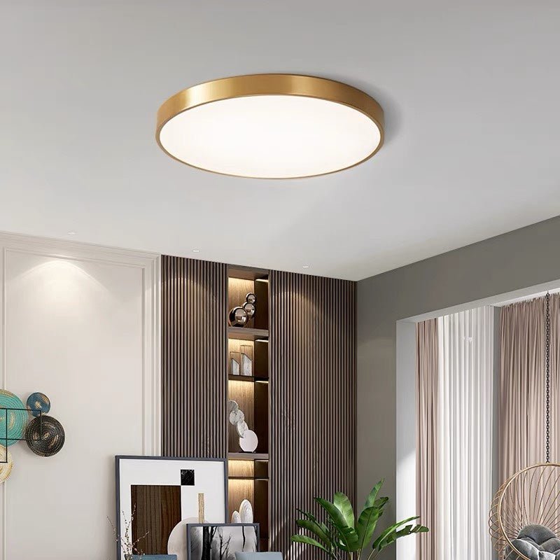 Moderne Rund LED Loftslampe Flad Disk