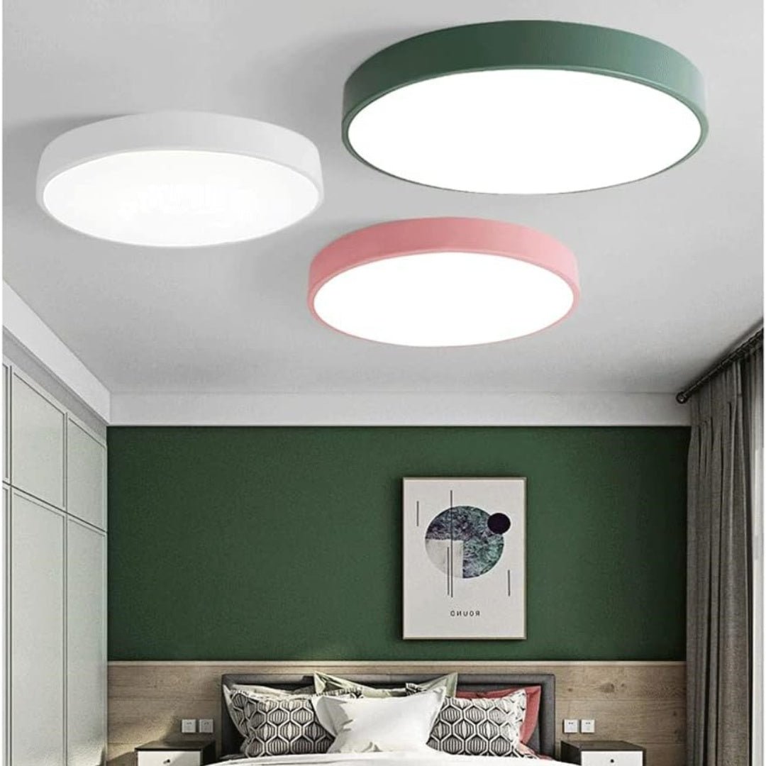 Moderne Rund LED Loftslampe Flad Disk