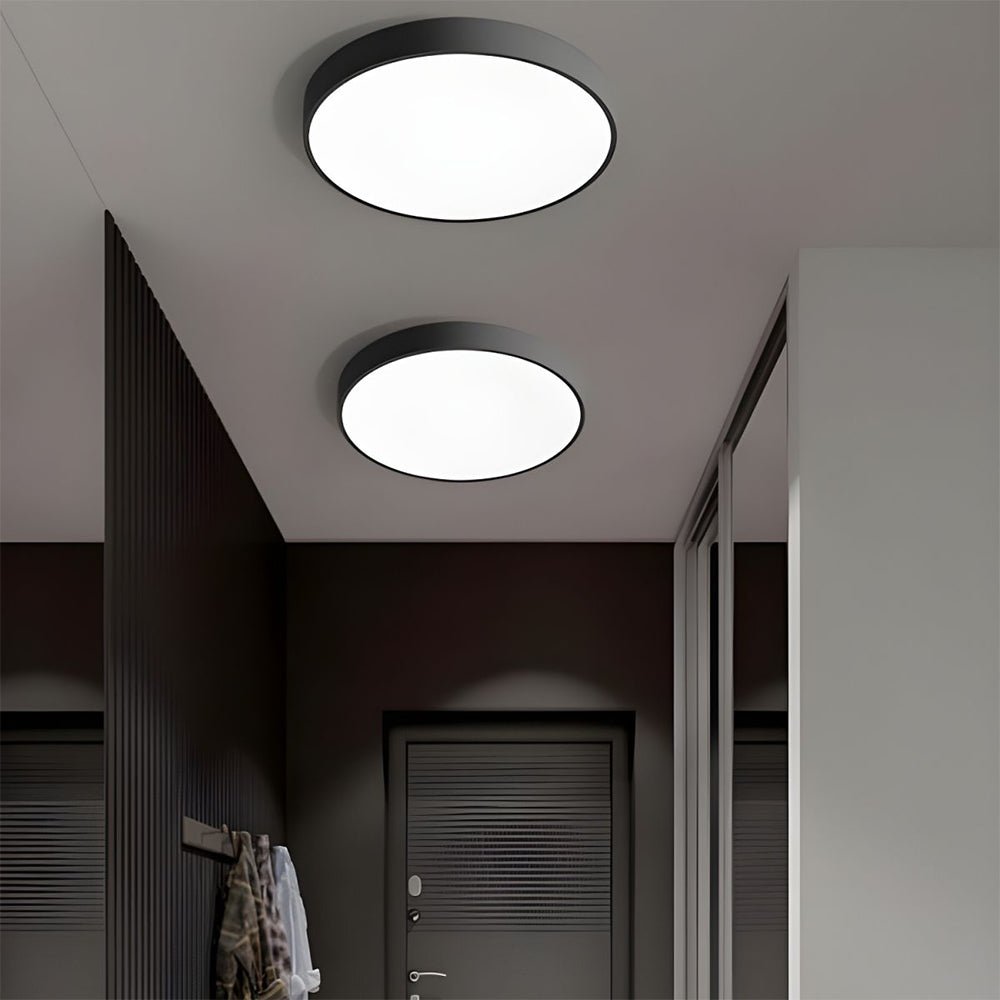Moderne Rund LED Loftslampe Flad Disk