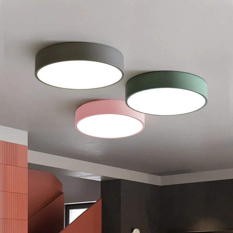 Moderne Rund LED Loftslampe Flad Disk