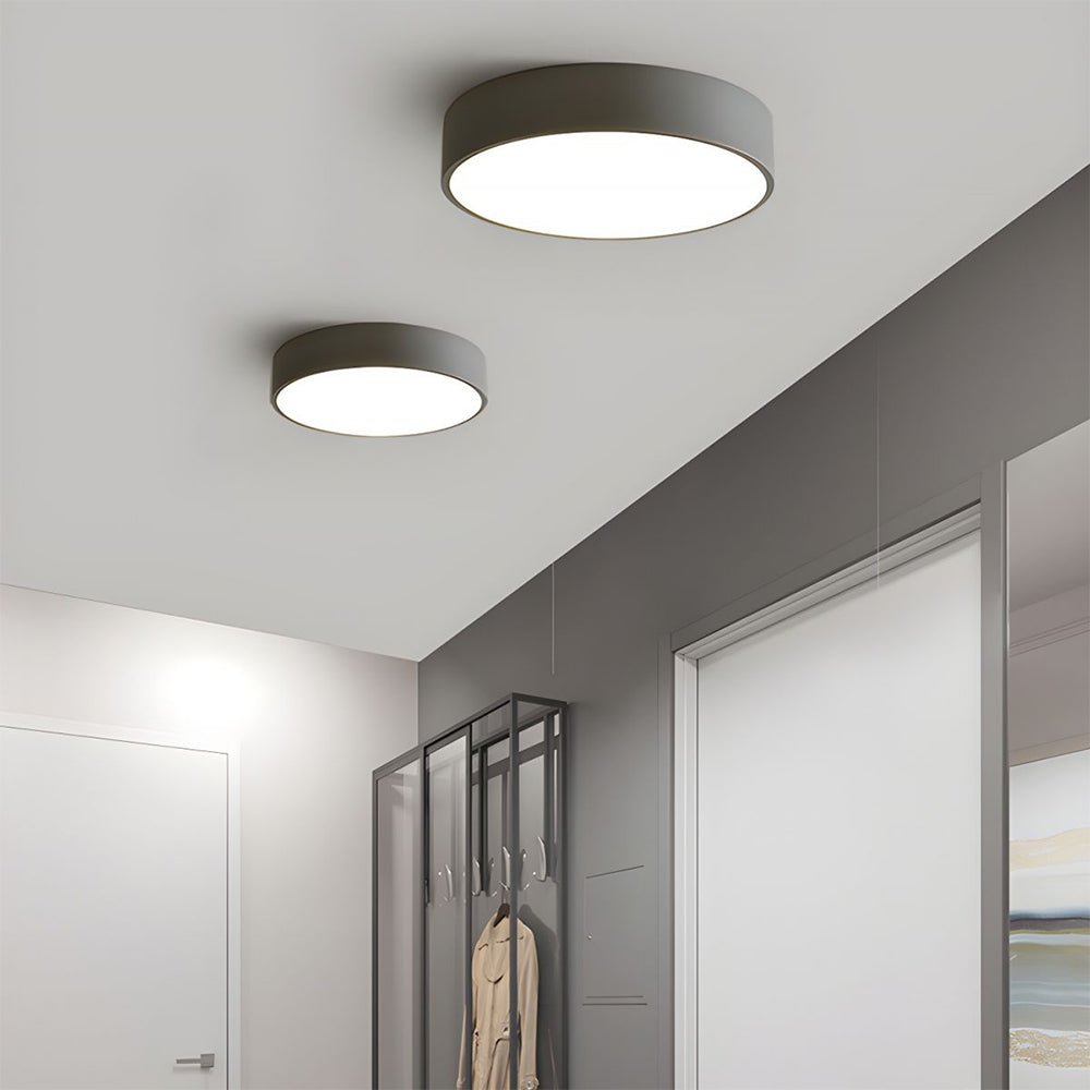 Moderne Rund LED Loftslampe Flad Disk