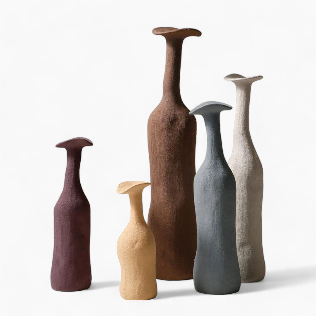 Moderna Morandi-keramikvase | Slank, raffineret accentstykke - - house & garden - {{ product_tags }
