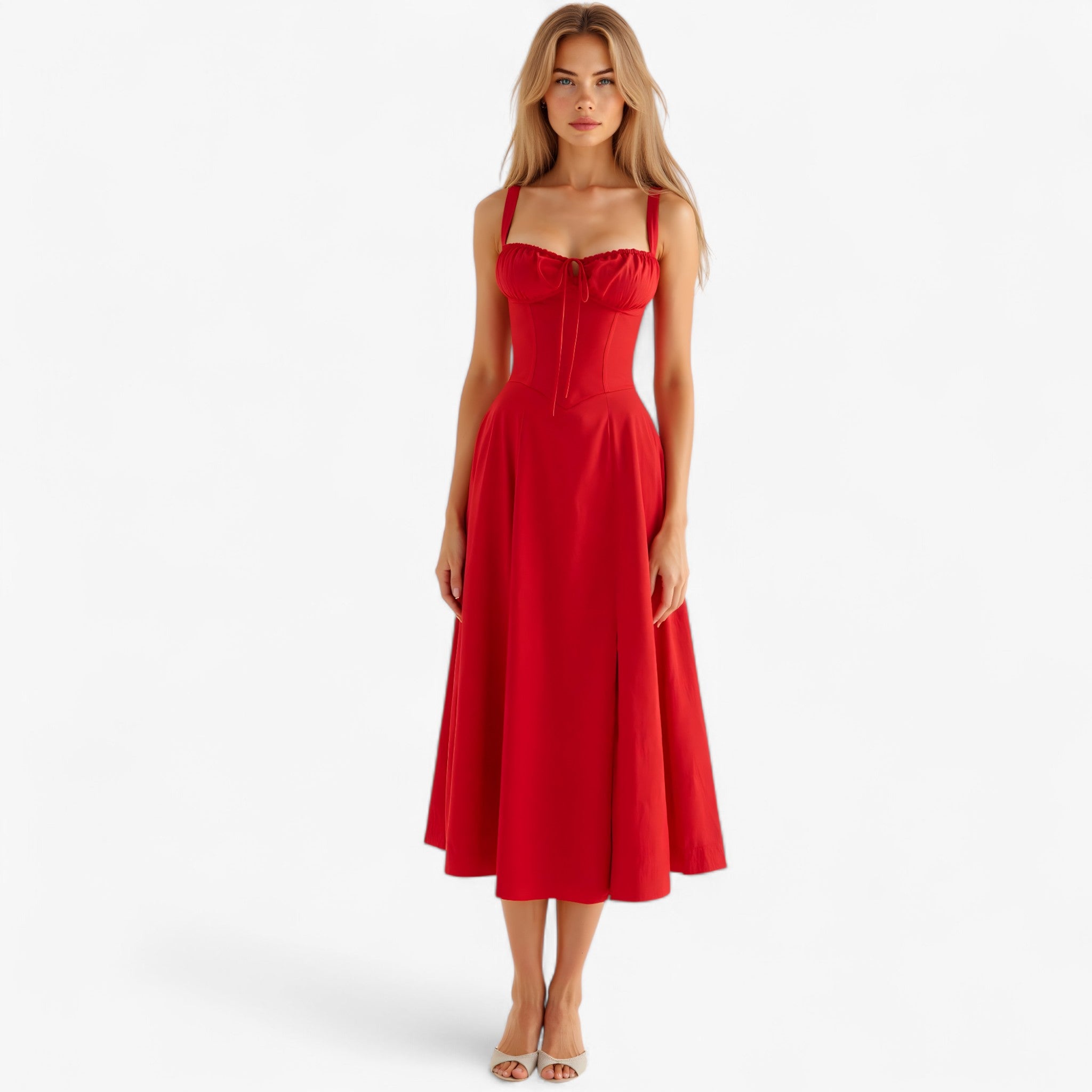 Lana - Sommerkjole - Rød - women's fashion - {{ product_tags }