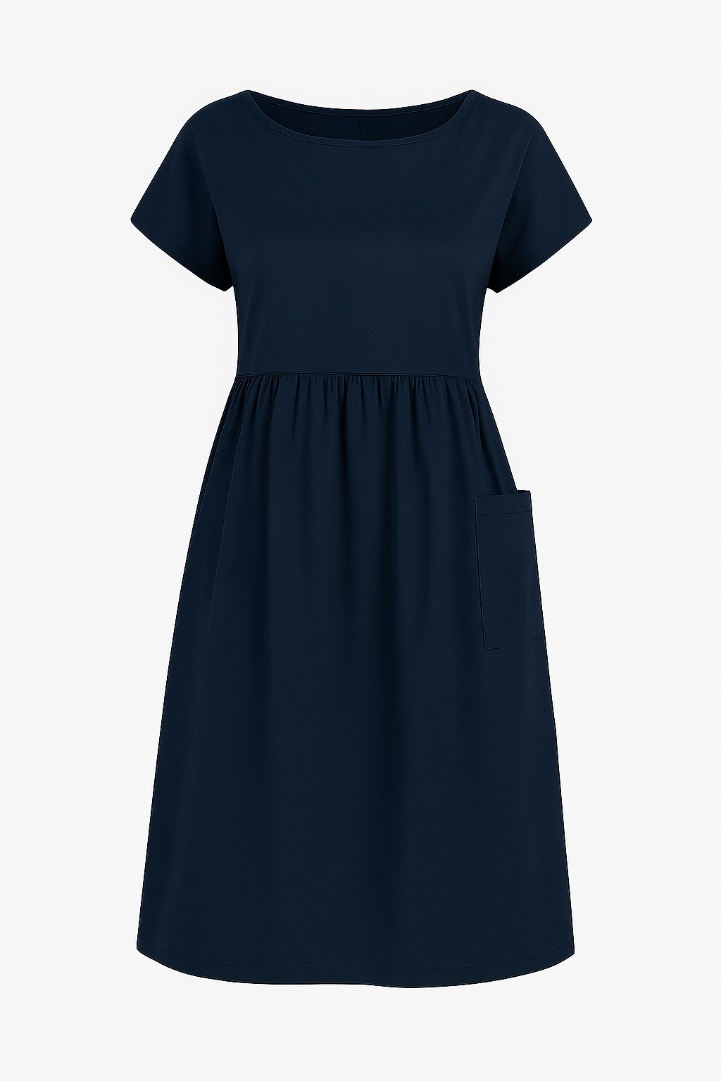 Eustasia | Sommerligt fritidskjole med lommer - Dybblå - Eustasia | Sommerligt fritidskjole med lommer - €25 - {{ product_tags }