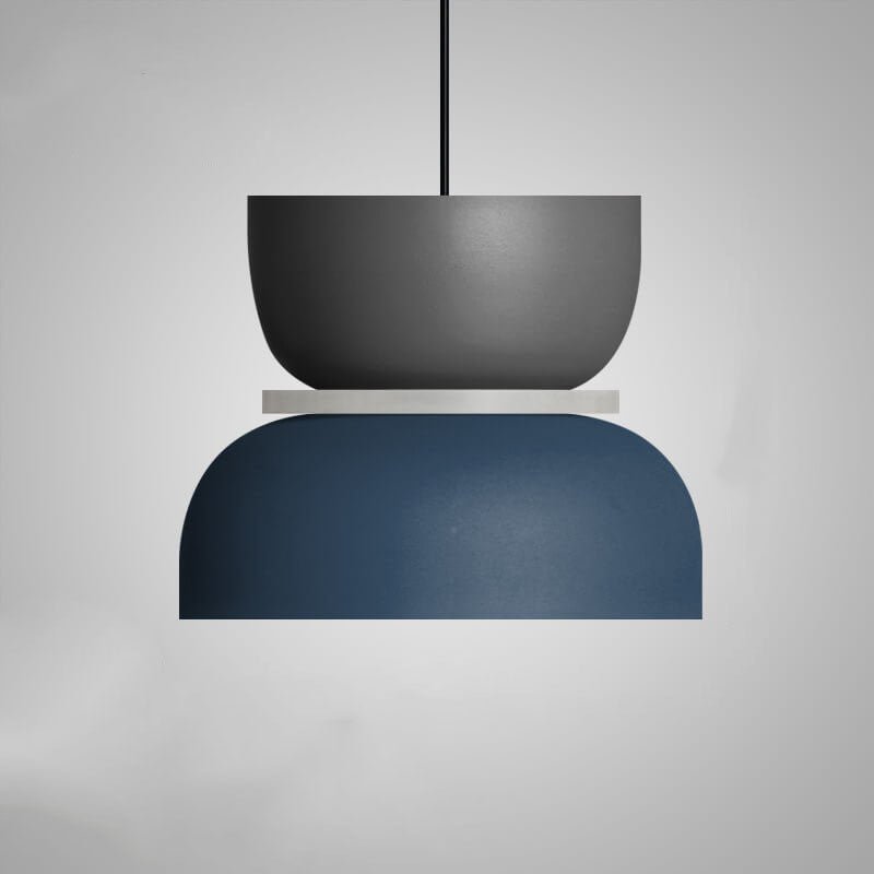 Nordisk Metal LED Pendellampe Makron Lagdelt Skærm