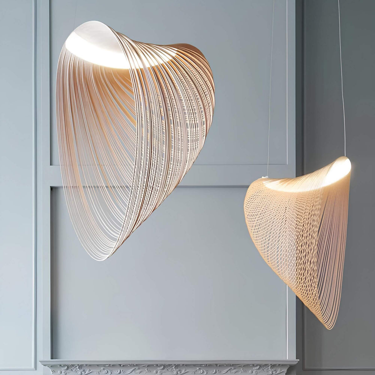 Skandinavisk Egetræsreb Pendel-lampe – Moderne Minimalistisk Loftslampe - - Pendant Light - {{ product_tags }