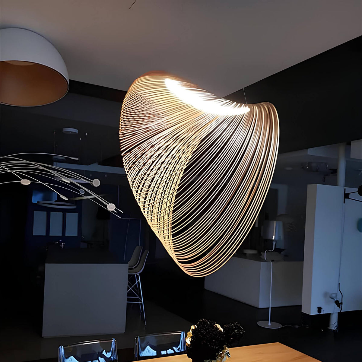 Skandinavisk Egetræsreb Pendel-lampe – Moderne Minimalistisk Loftslampe - - Pendant Light - {{ product_tags }