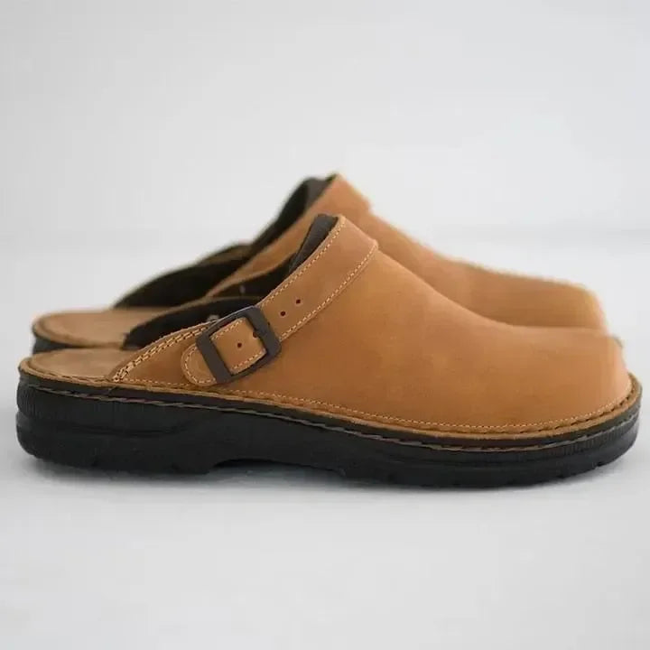 Herre Ortopaediske Laedertoefler - - Slippers - {{ product_tags }