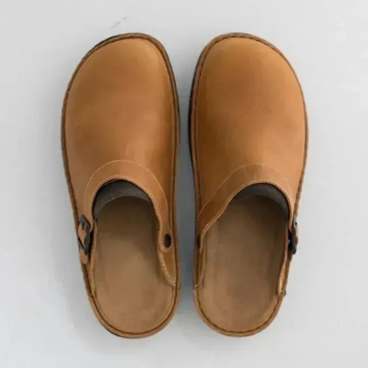 Herre Ortopaediske Laedertoefler - - Slippers - {{ product_tags }