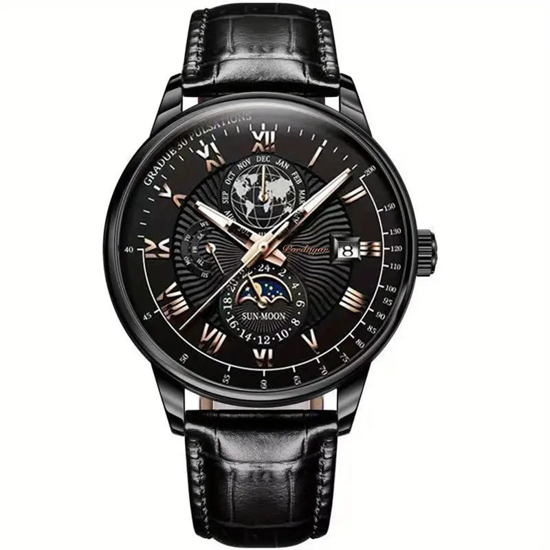 PhaseClock™ - Mekanisk luksusur til mænd - Sort Sort - watches - {{ product_tags }