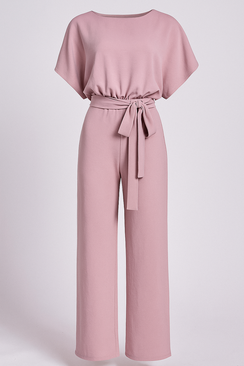 Wolff | Elegant dames jumpsuit med taljegjord og flydende ærmer - Rosa - Wolff | Elegant dames jumpsuit med taljegjord og flydende ærmer- €25 - {{ product_tags }