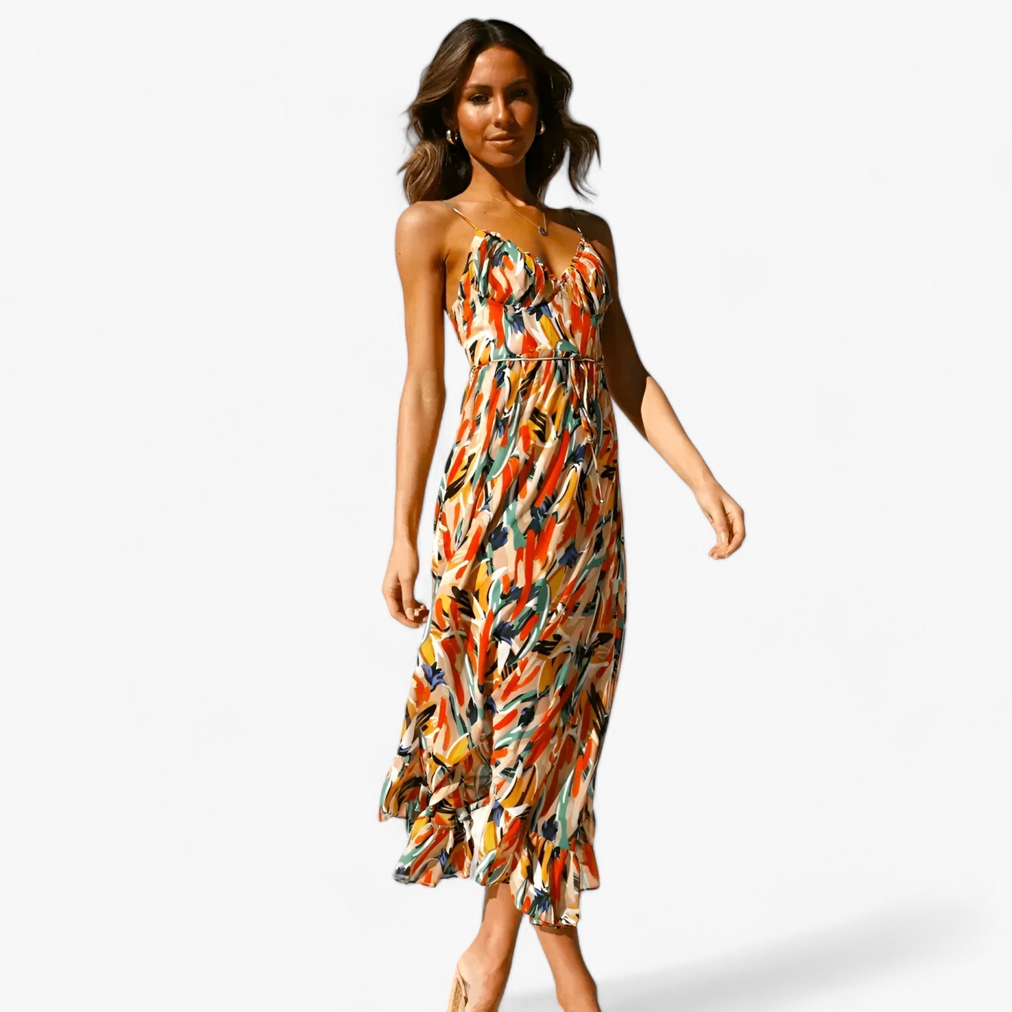 Sienna | Midi-kjole - Enkel elegance til sommereventyr - Turkis - SIENNA | Midi-kjole - Enkel elegance til sommereventyr- $25 - {{ product_tags }