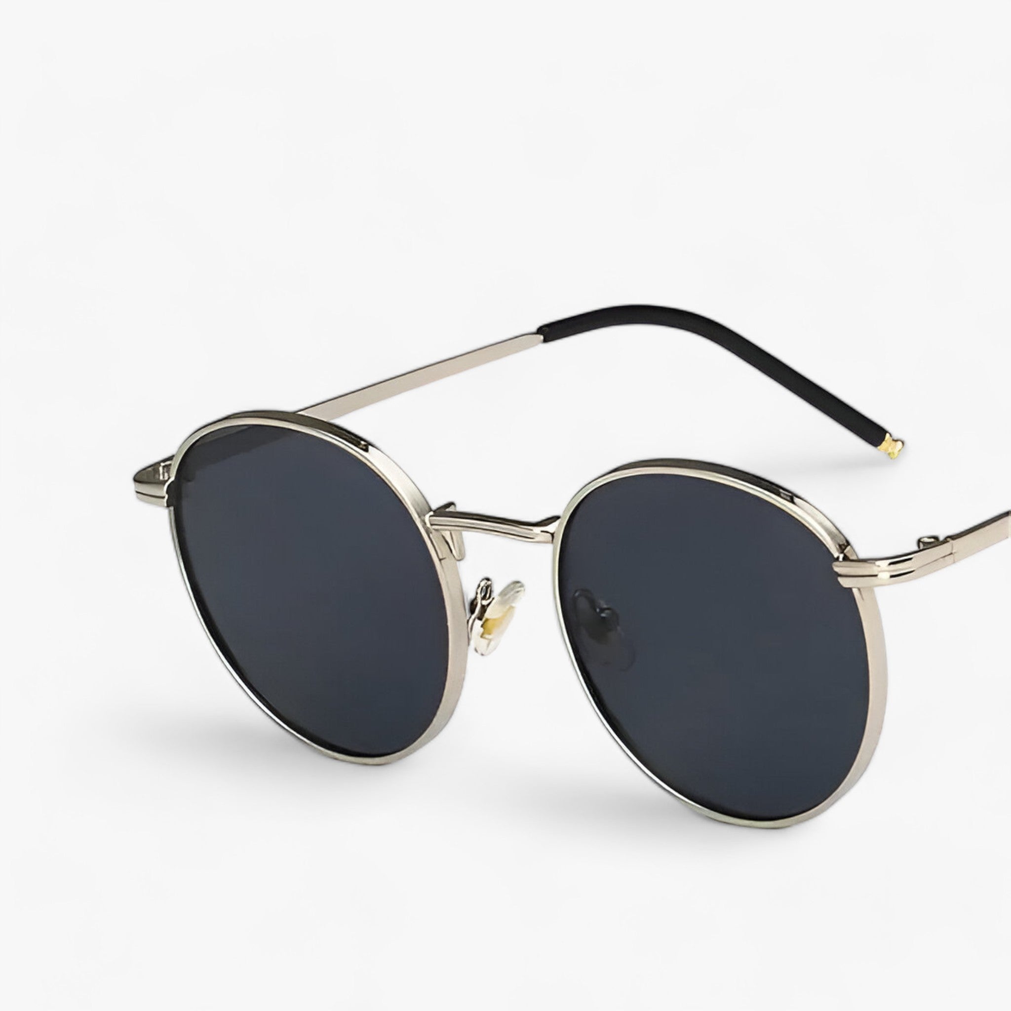 Stilfuld designer solbrille - Elegant runde linser til daglig komfort - Sølvgrå - Eyeglasses - {{ product_tags }