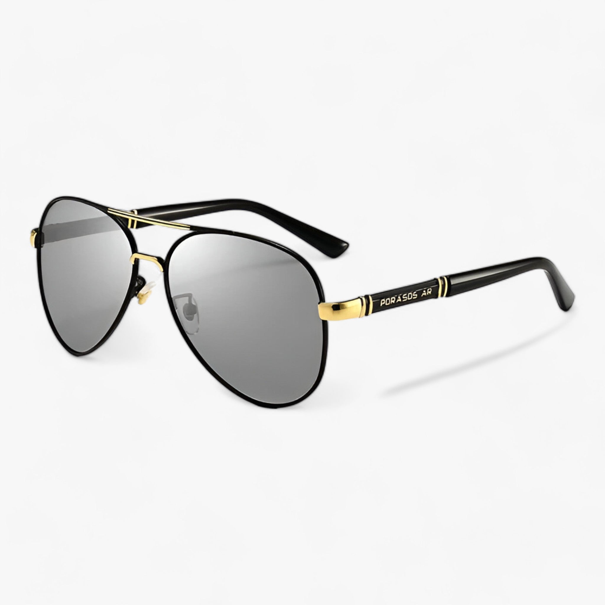 LUXE | Fotokromatiske Solbriller - Stilige Briller med Blændingsreduktion - Pistol Sølv - LUXE | Fotokromatiske Solbriller - Stilige Briller med Blændingsreduktion- €25 - {{ product_tags }