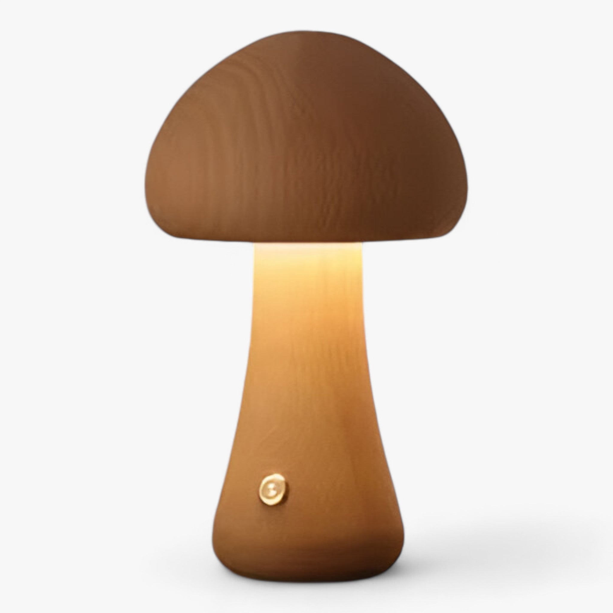 Mush | LED Natlampe INS - Trælampa med touchknap til børneværelse - D Valnød - baby - {{ product_tags }
