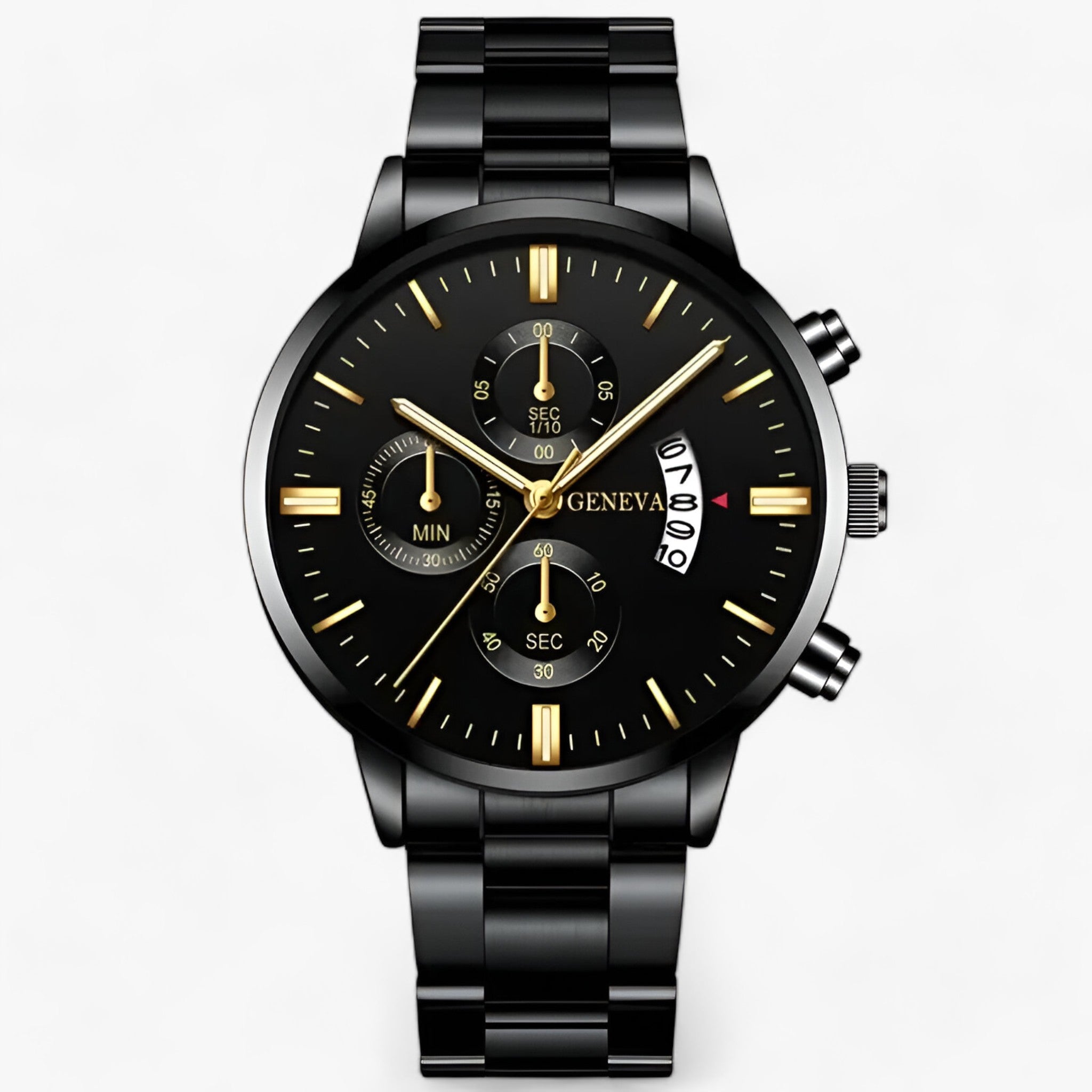 MAGNUS | Elegant sort kvartsur - stilfuld tidtagning til den moderne livsstil - - watches - {{ product_tags }