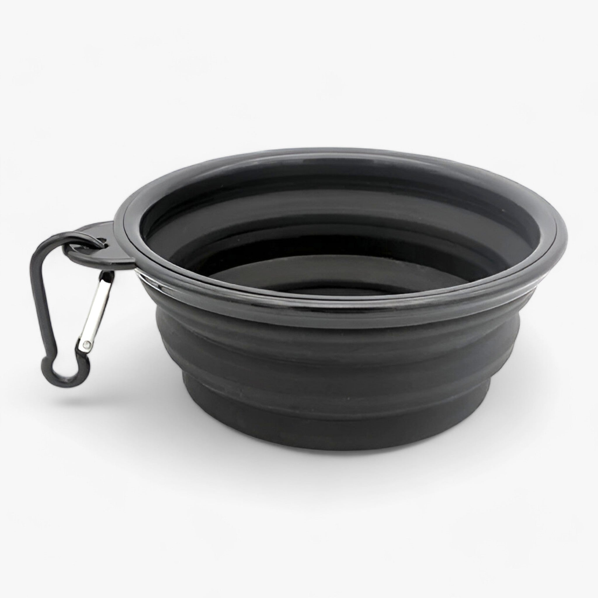 Max | Sammenklappelig silikone-skål til hunde - Praktisk 2-i-1 dispenser - Sort - baby - {{ product_tags }