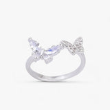 ARGENT | Open Butterfly Rings - For Graceful Everyday Angelic Elegance