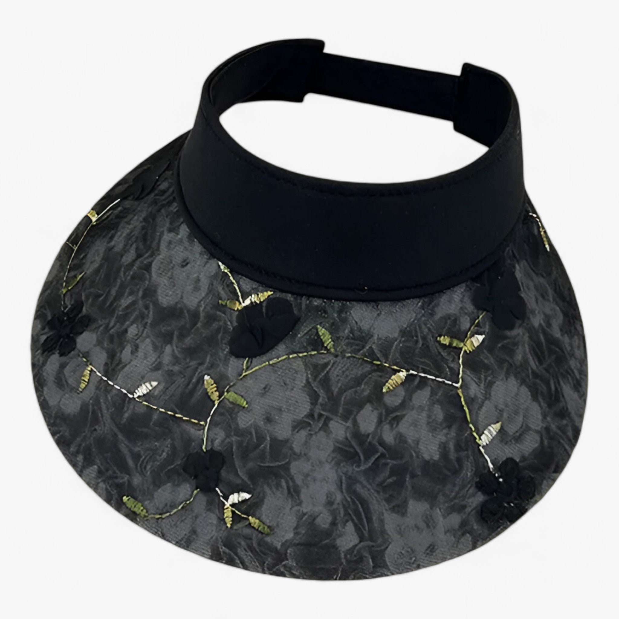 BLOSSOM | Stilsikre stråhatte - Solbeskyttelse & Blomsteraccent - Sort - women's fashion - {{ product_tags }