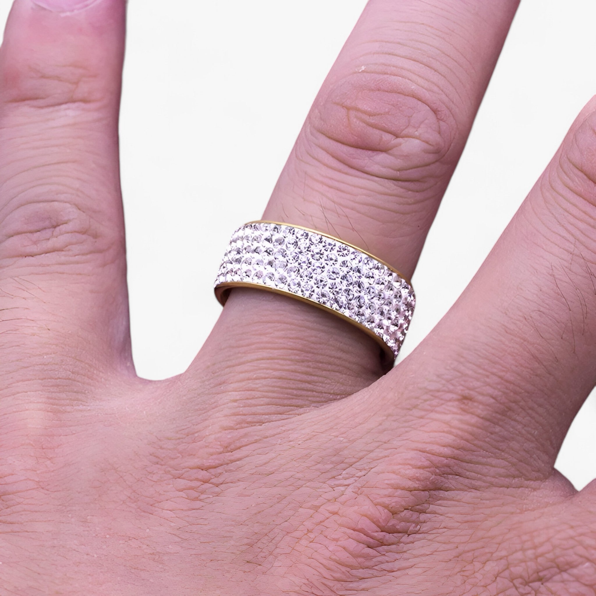 Hailie | Krystalforlovelsesring – elegant rustfrit stål - - women's fashion - {{ product_tags }