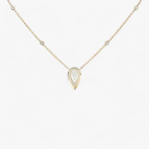 Nathalie | Vanddråber Halskæde - Elegant og Glitrende - Guld - other - {{ product_tags }