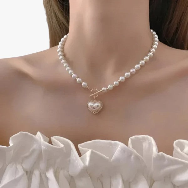 Laura | Simulationsperler Kragehalskæde - Klassisk og Elegant - - women's fashion - {{ product_tags }