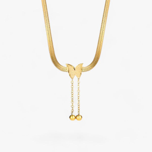 Johanna | Sommerfugl Hængende Halskæde - Charmerende og Elegant - Guld - women's fashion - {{ product_tags }