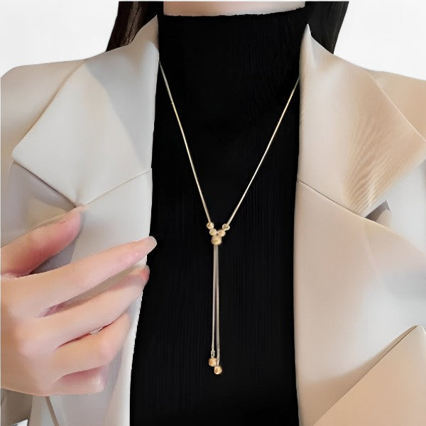 Glanz | Guld Y Vedhæng - Elegant og Skinnende - - women's fashion - {{ product_tags }