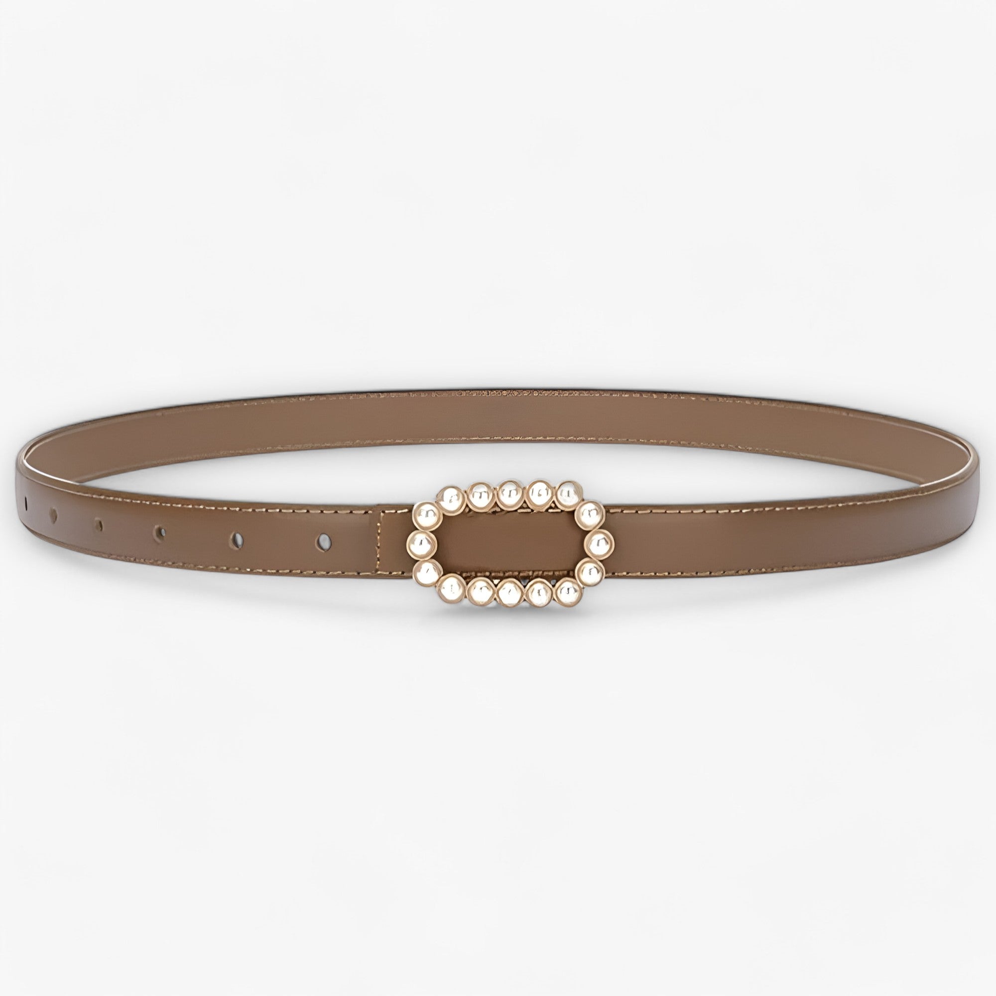 Perle | Knappelegance - Klassisk og Raffineret - Kaffe - women's fashion - {{ product_tags }