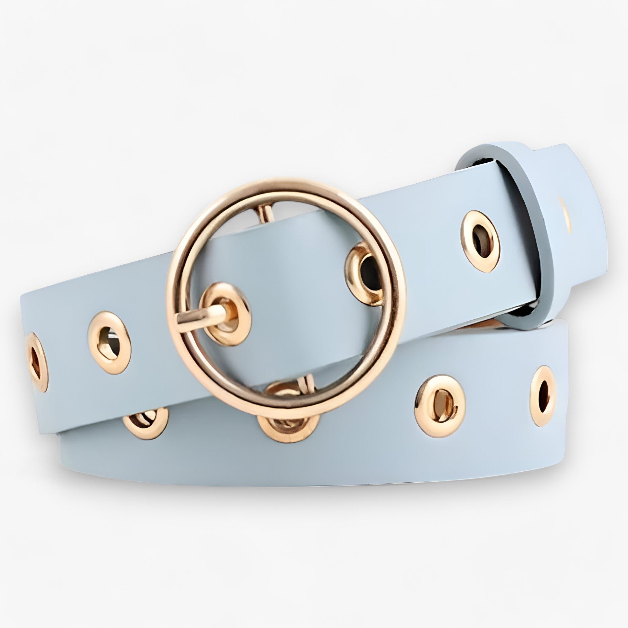 Stil | Læderbælte med Rund Spænde - Klassisk og Raffineret - - men's fashion - {{ product_tags }