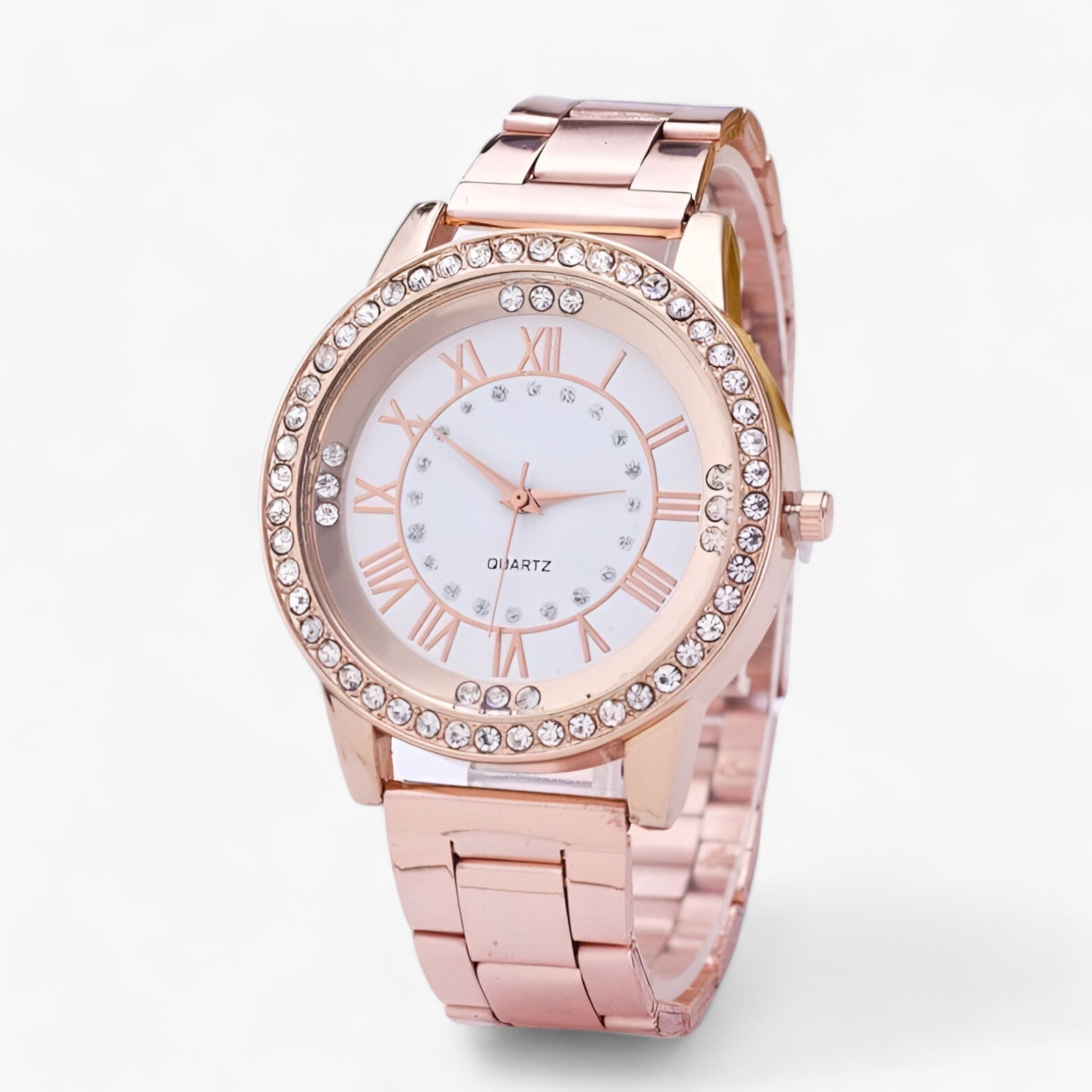 Diamantglans | Ur - Exceptionelt Glitrende - Roséguld - watches - {{ product_tags }