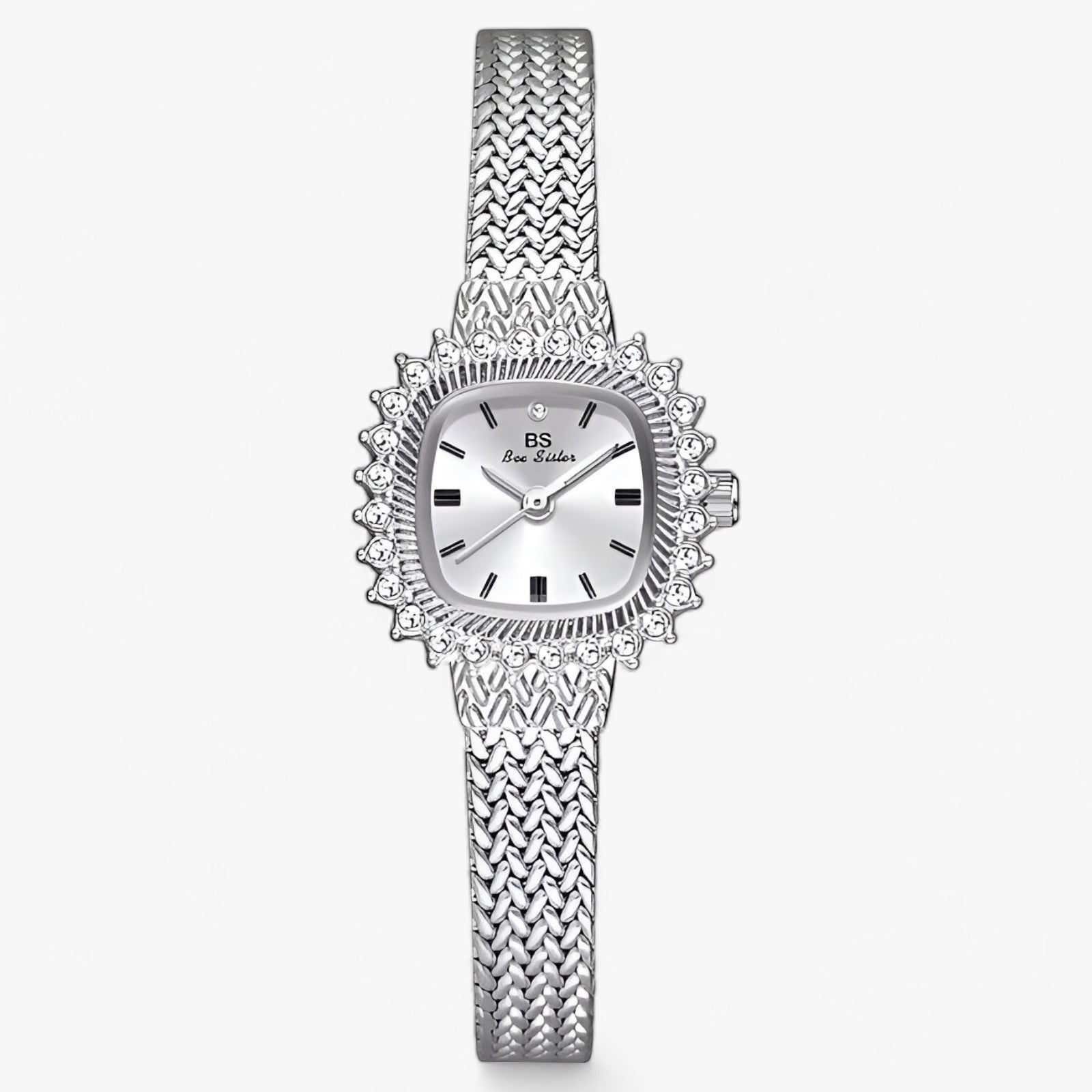 Gyllene Mesh | Glamour-Urgem - Glitrende Raffinement - Sølv - watches - {{ product_tags }