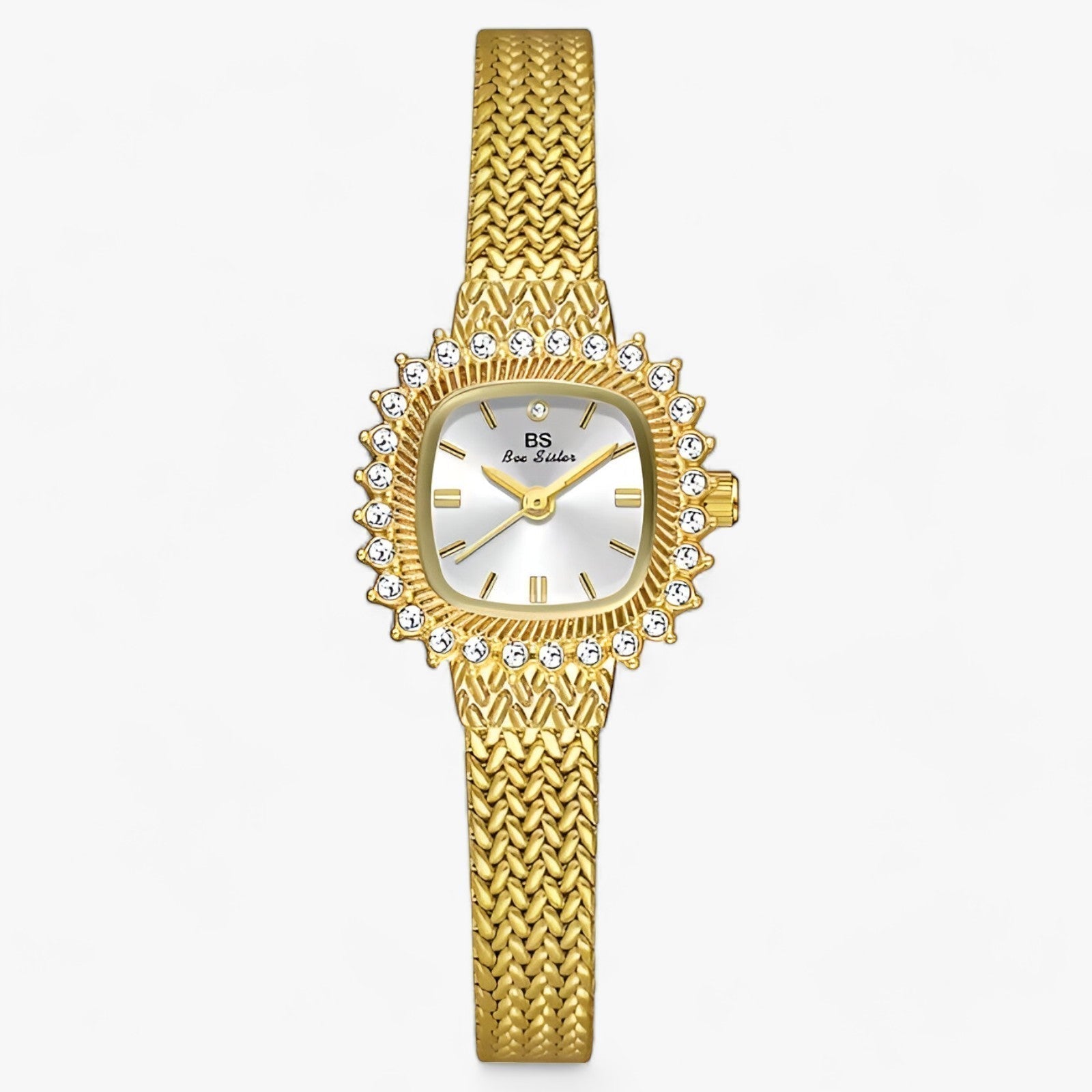 Gyllene Mesh | Glamour-Urgem - Glitrende Raffinement - Guld - watches - {{ product_tags }