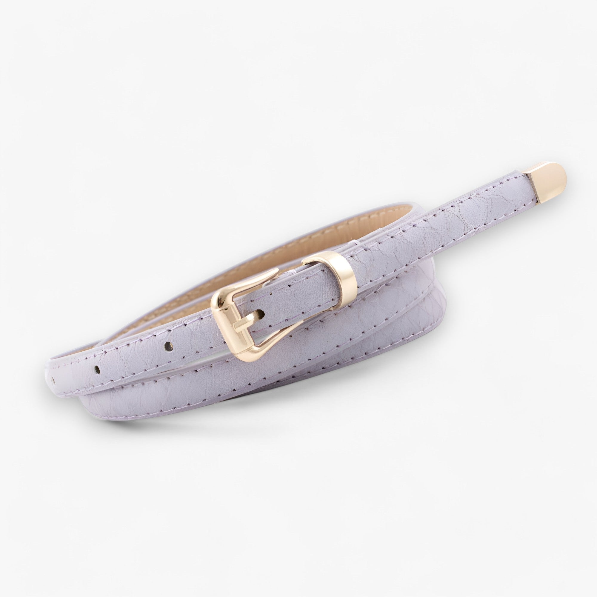 Stilfull | Damernes ormskinnsmønsterbælte - Elegant og trendy - Lavendel - women's fashion - {{ product_tags }