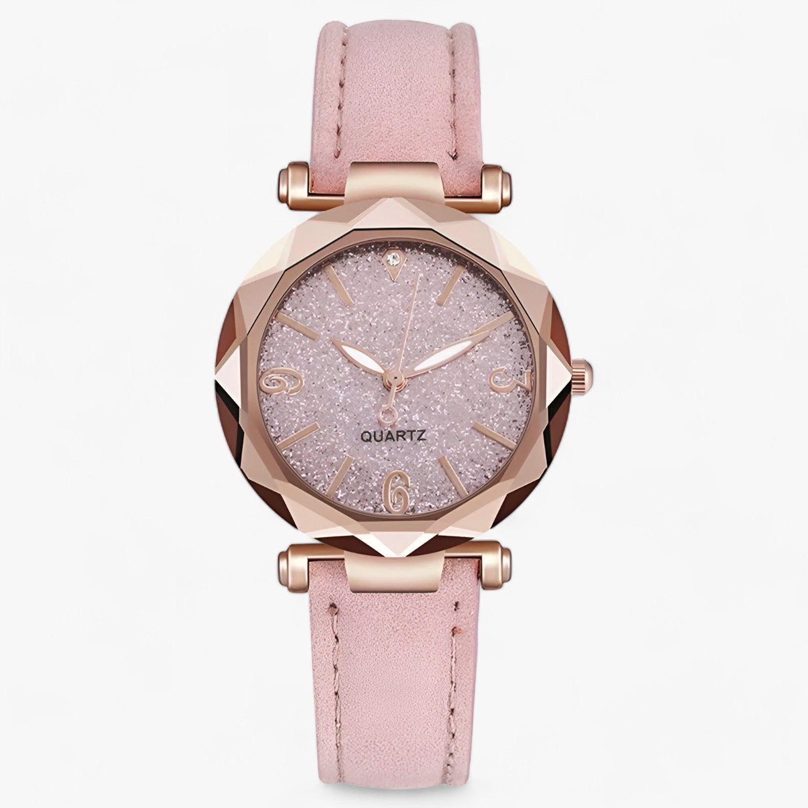 Starry | Strass kvarts - Elegant tidtager - Rosa - watches - {{ product_tags }