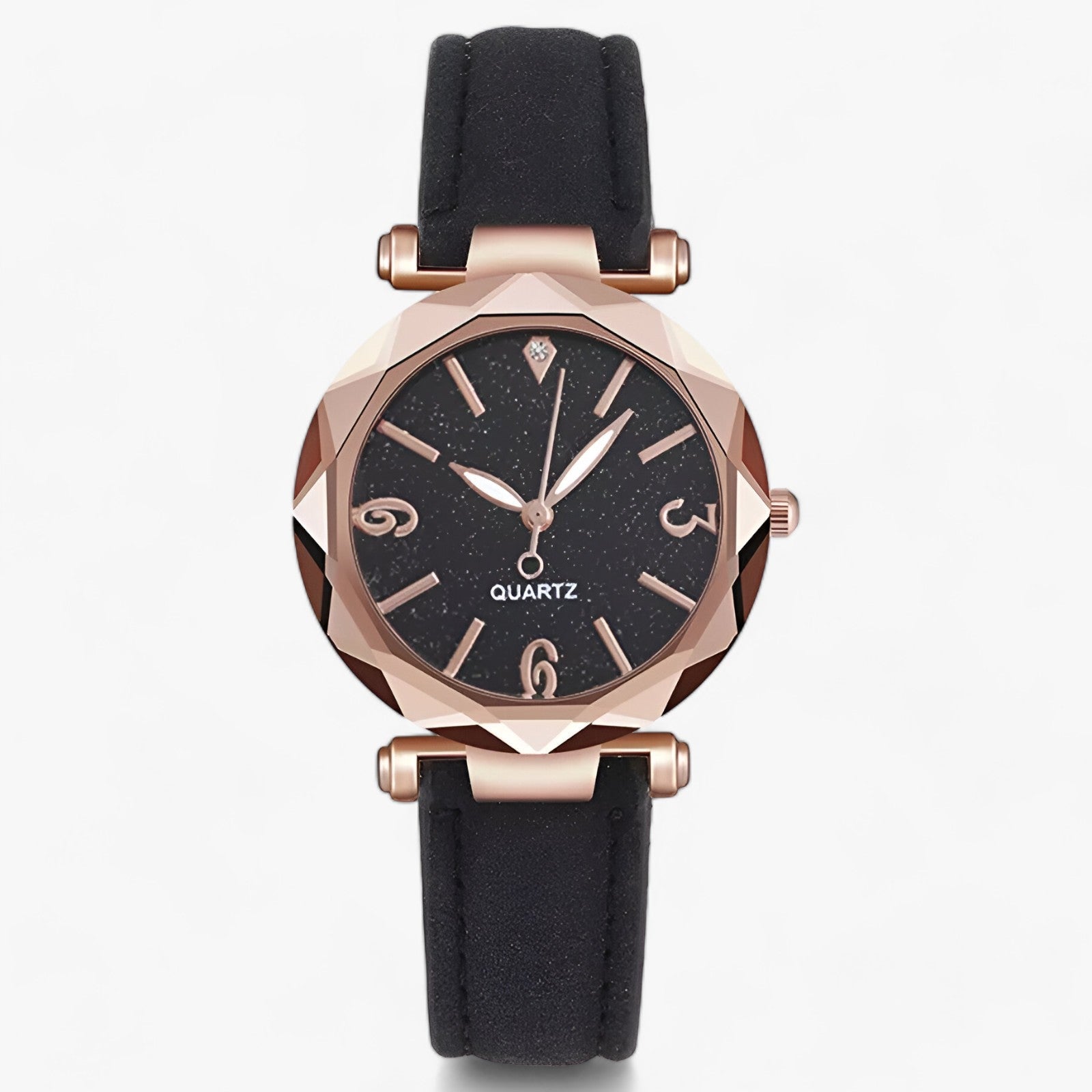 Starry | Strass kvarts - Elegant tidtager - Sort - watches - {{ product_tags }