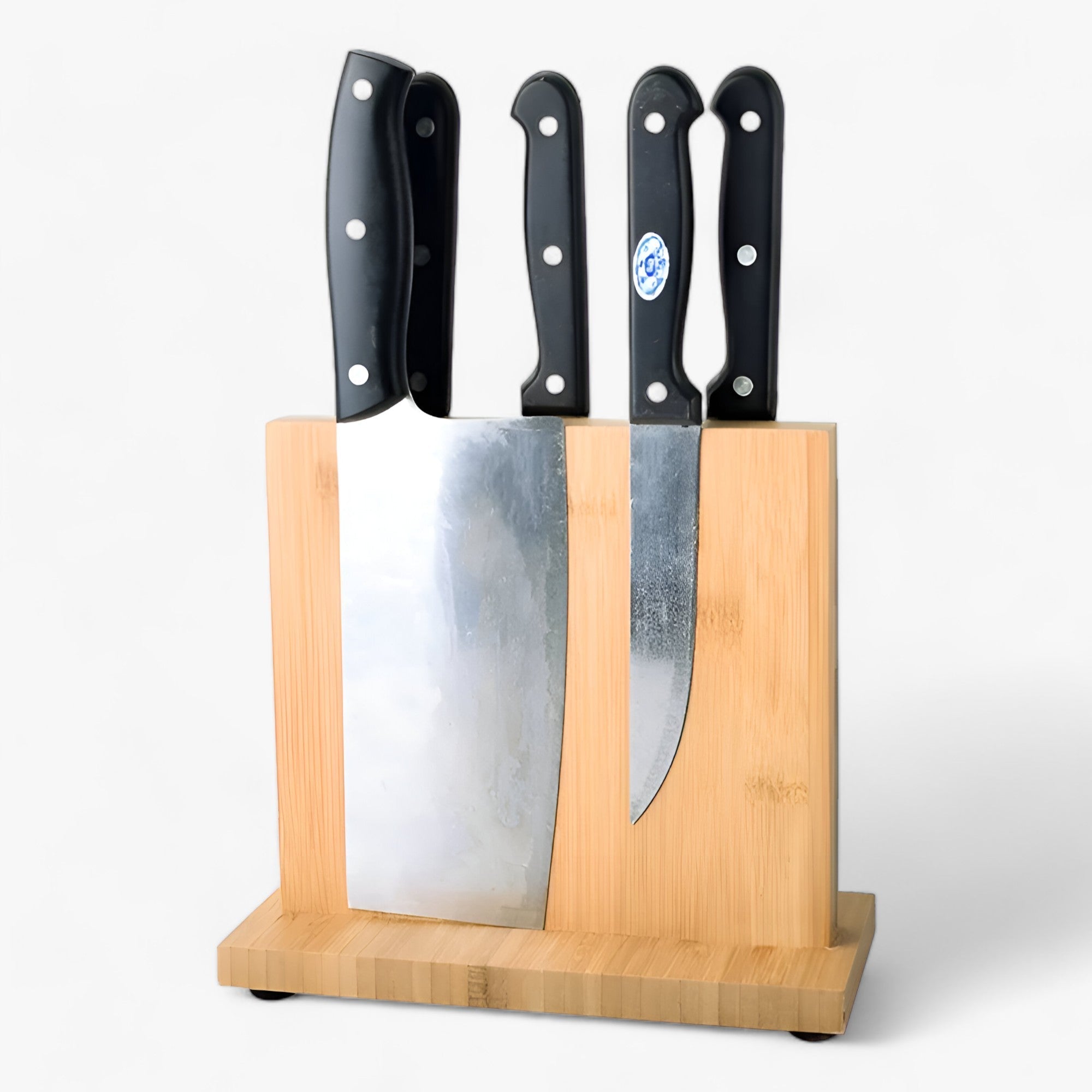 MagnetBlock | Knivholder - Stilfuld køksorganisation - Bambustræ - house & garden - {{ product_tags }