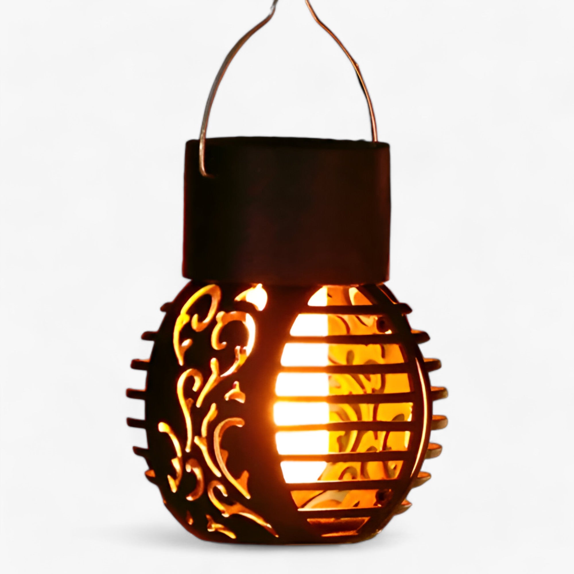 LumenSphere | Solcelle-lysekrone - Forvandl dit udendørsområde - Rød - house & garden - {{ product_tags }