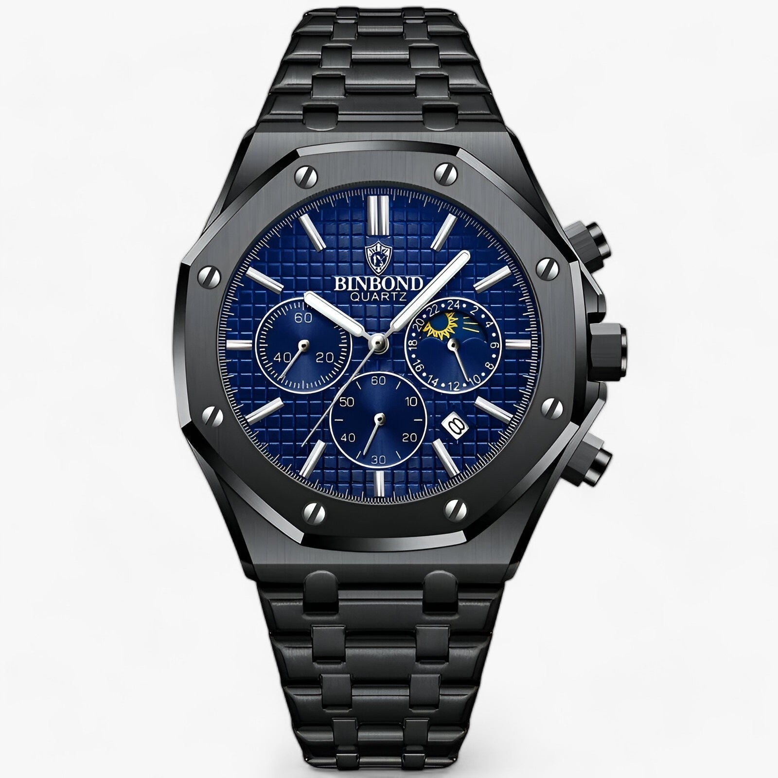 Lucas | Ur til mænd - Pålidelig ydeevne og slankt design - Sort Blå - watches - {{ product_tags }