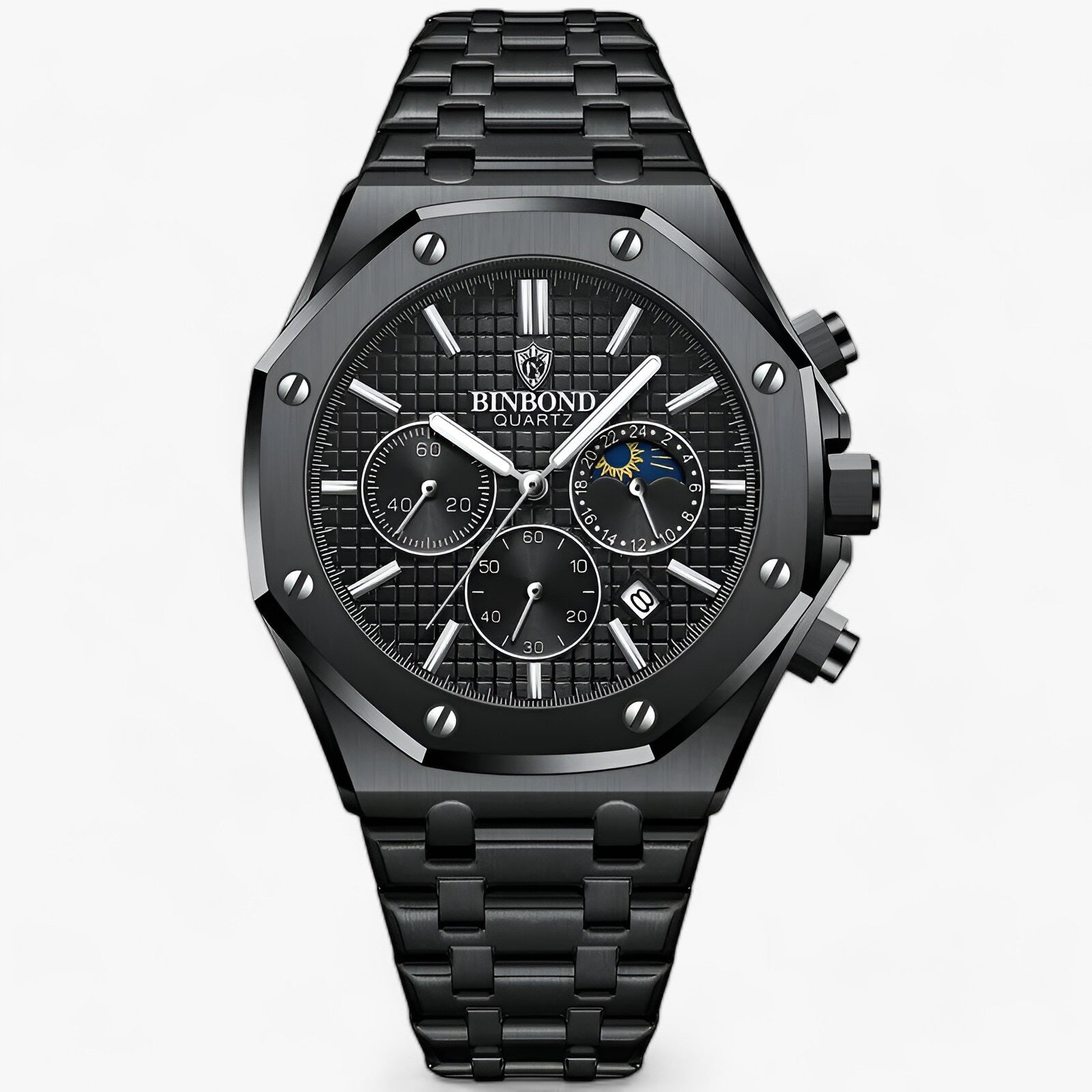 Lucas | Ur til mænd - Pålidelig ydeevne og slankt design - Helt sort - watches - {{ product_tags }