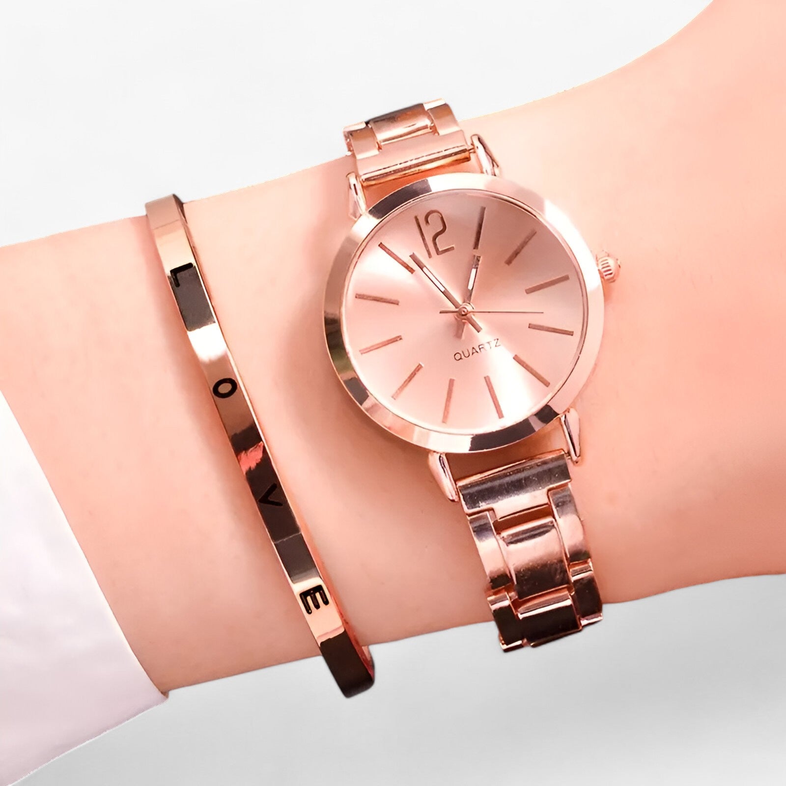 ELOISE | Digital legering ur - Elegant design til tidløs stil - Roséguldsæt - watches - {{ product_tags }