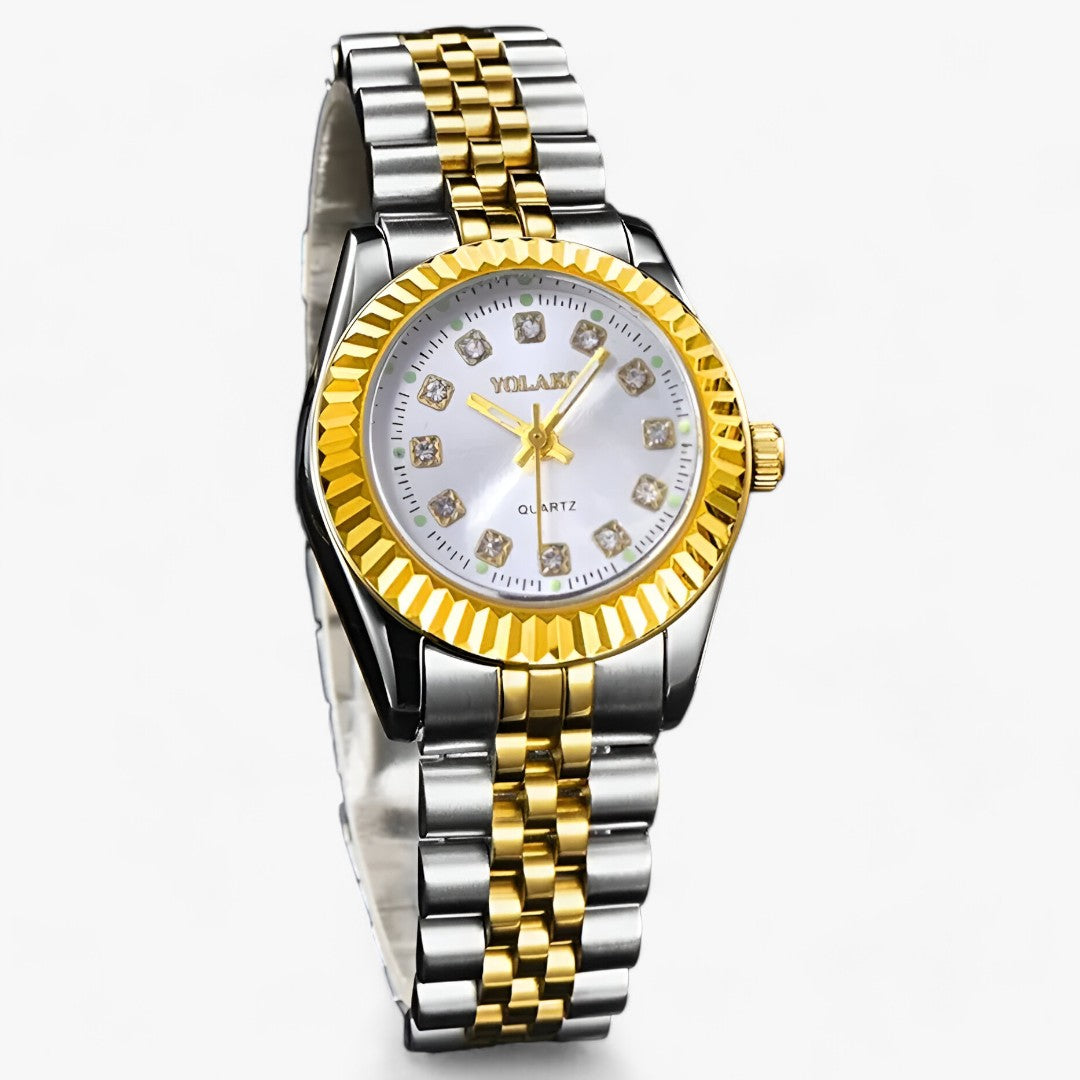 FELICITY | Rund Guld-Armbandsur - Moderigtigt og funktionelt tilbehør - Guld - watches - {{ product_tags }