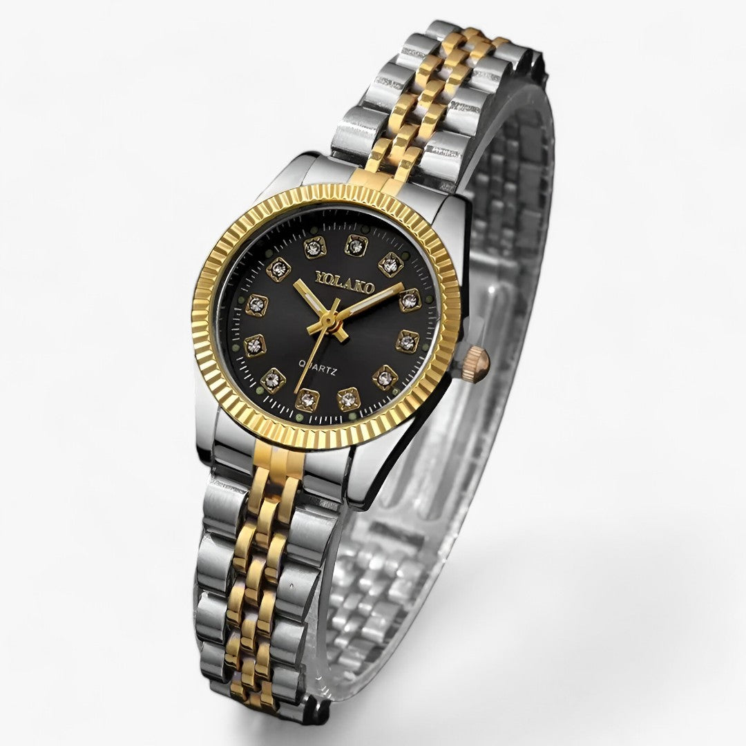 FELICITY | Rund Guld-Armbandsur - Moderigtigt og funktionelt tilbehør - Sorte - watches - {{ product_tags }