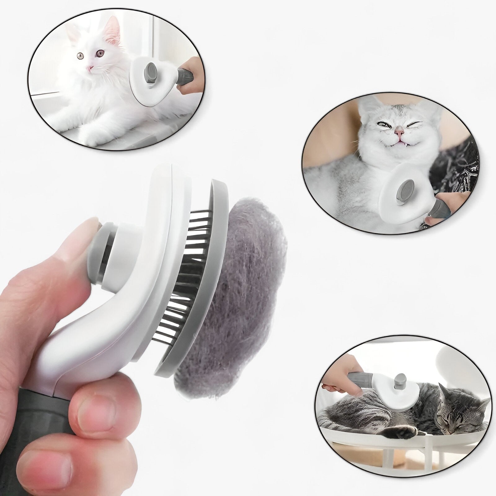 Pelsfluff | Selvrensende kæledyrsborste - Effektiv hårfjerning og nem rengøring - - other - {{ product_tags }