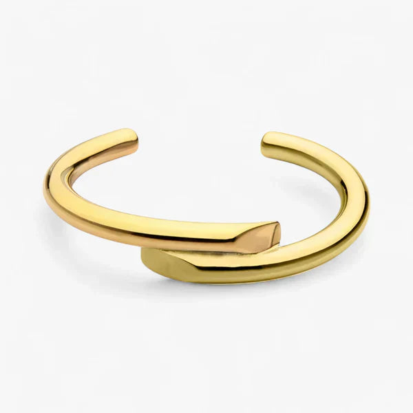 Jasmin | Enkelt Guldmanschettarmband - Let Chic - Guld farve - watches - {{ product_tags }