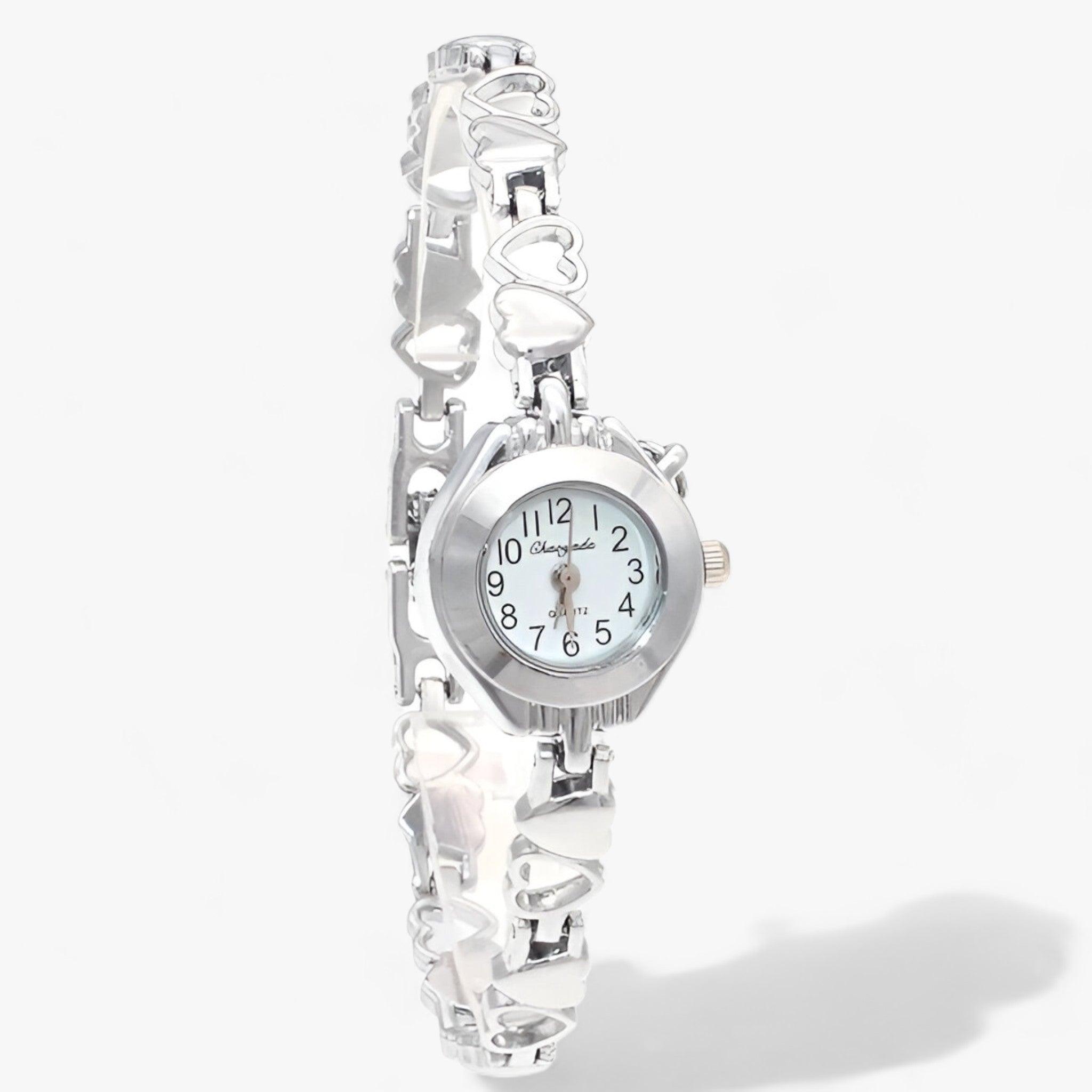 EVELYN | Armbåndsur til damer - Et elegant og pålideligt ur - Sølv hvidt ansigt - watches - {{ product_tags }