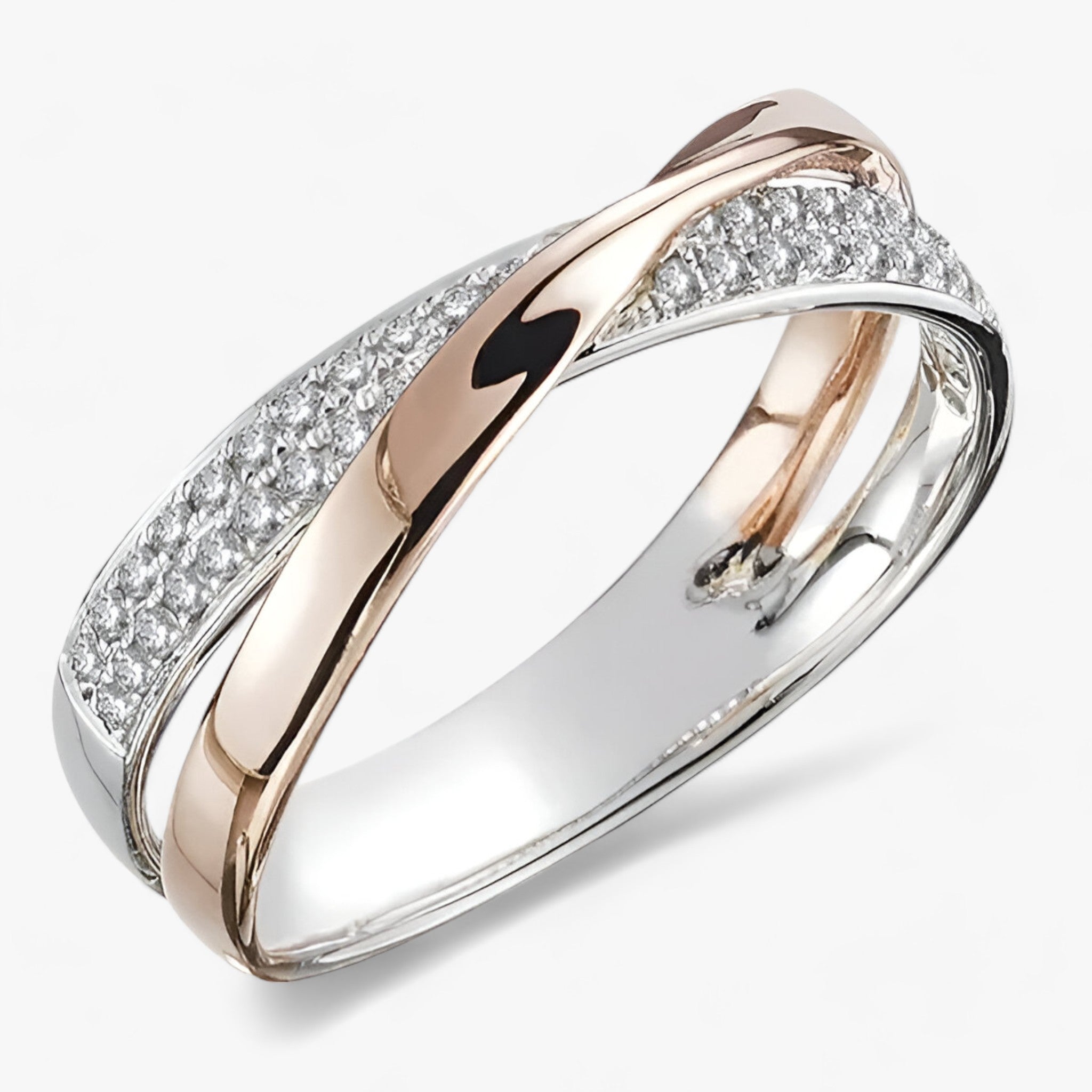XENIA | To-farvet korsring - Trendy stil - To farver - watches - {{ product_tags }