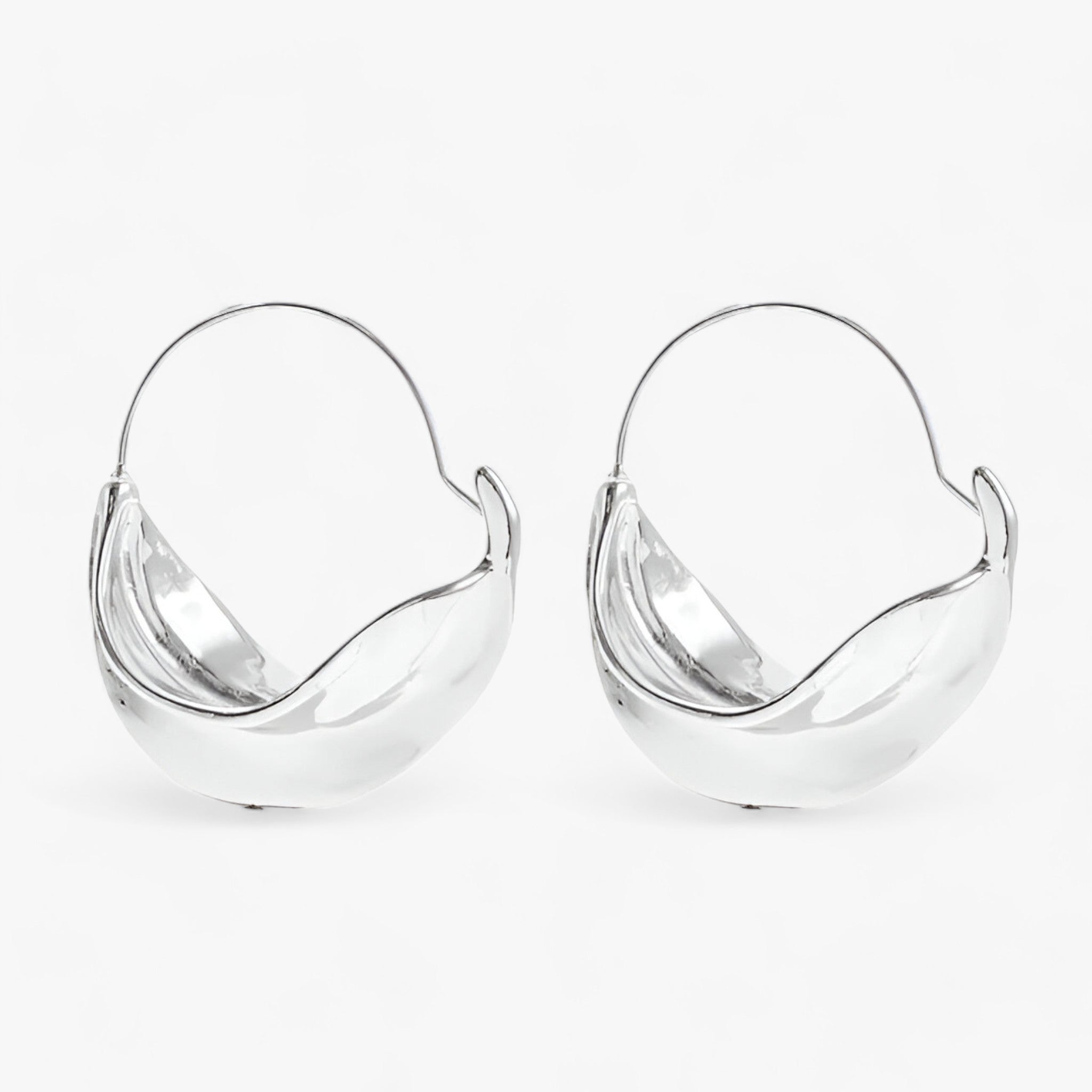 GEOMETRISK | Geometriske øreringe - Modern elegance - Sølv - women's fashion - {{ product_tags }