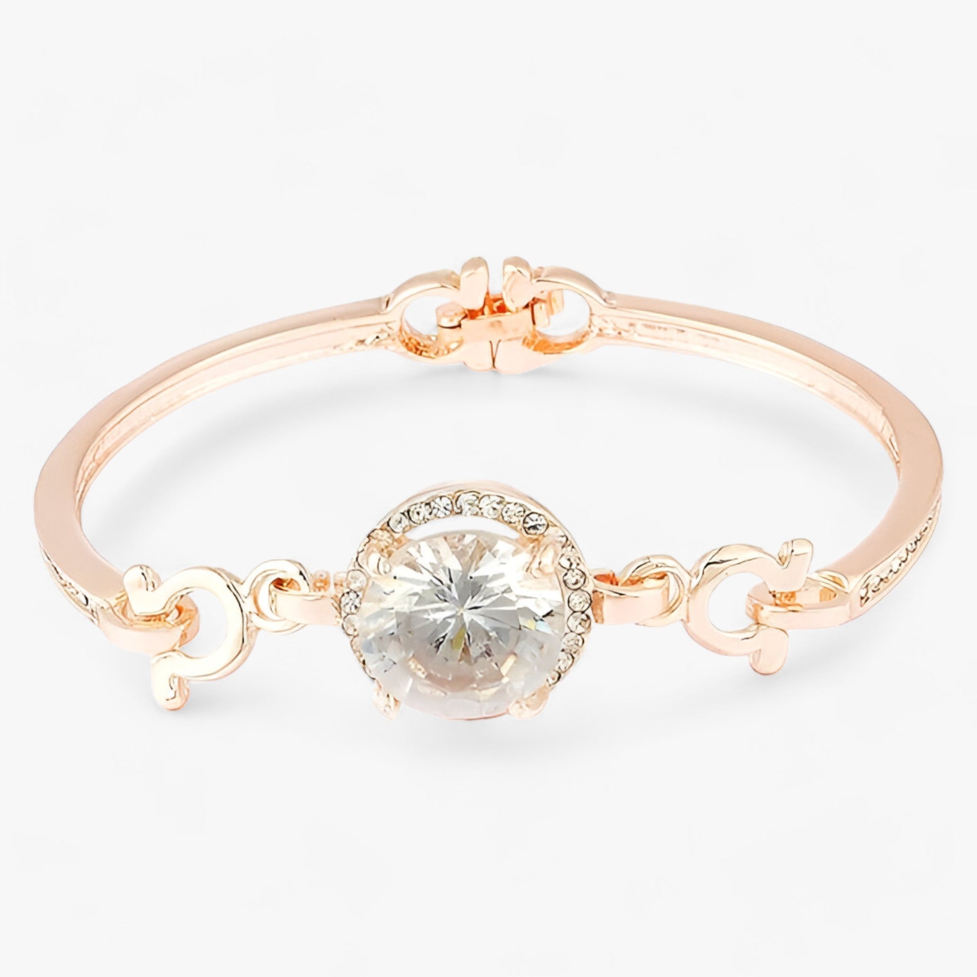 Kristallglans | Platiniumbelagt kobberarmbånd - Elegant glitter - - women's fashion - {{ product_tags }