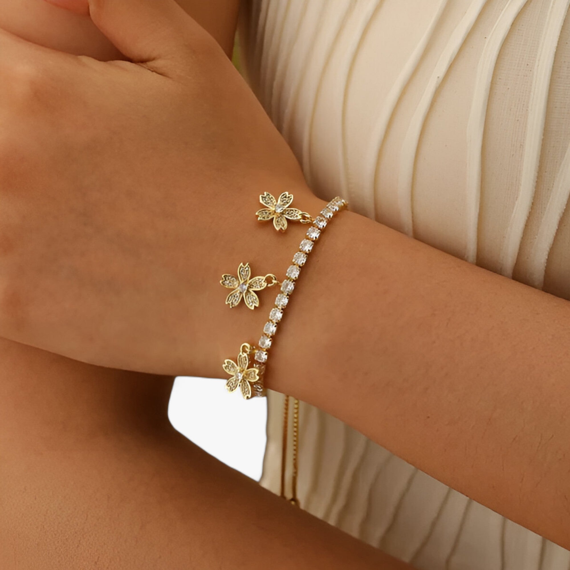 Lyxblomma | CZ-vedhæng - Floralt glamour - - women's fashion - {{ product_tags }